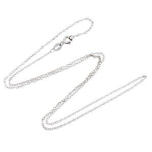 Vintage Sterling Silver 925 Cable Chain Necklace 18"